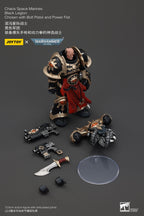 JOYTOY Warhammer 40.000 Actionfigur Chaos Space Marines Black Legion Chosen with Bolt Pistol and Power Fist 20 cm