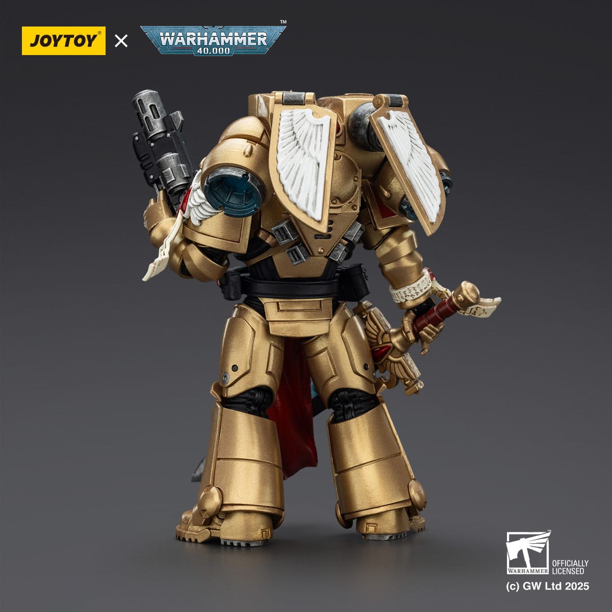 JOYTOY Warhammer 40.000: Combat Patrol Blood Angels Actionfigur Sanguinary Guard 1 with Inferno Pistol and Encarmine Blade 20 cm