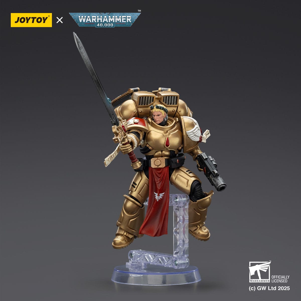 JOYTOY Warhammer 40.000: Combat Patrol Blood Angels Actionfigur Sanguinary Guard 1 with Inferno Pistol and Encarmine Blade 20 cm