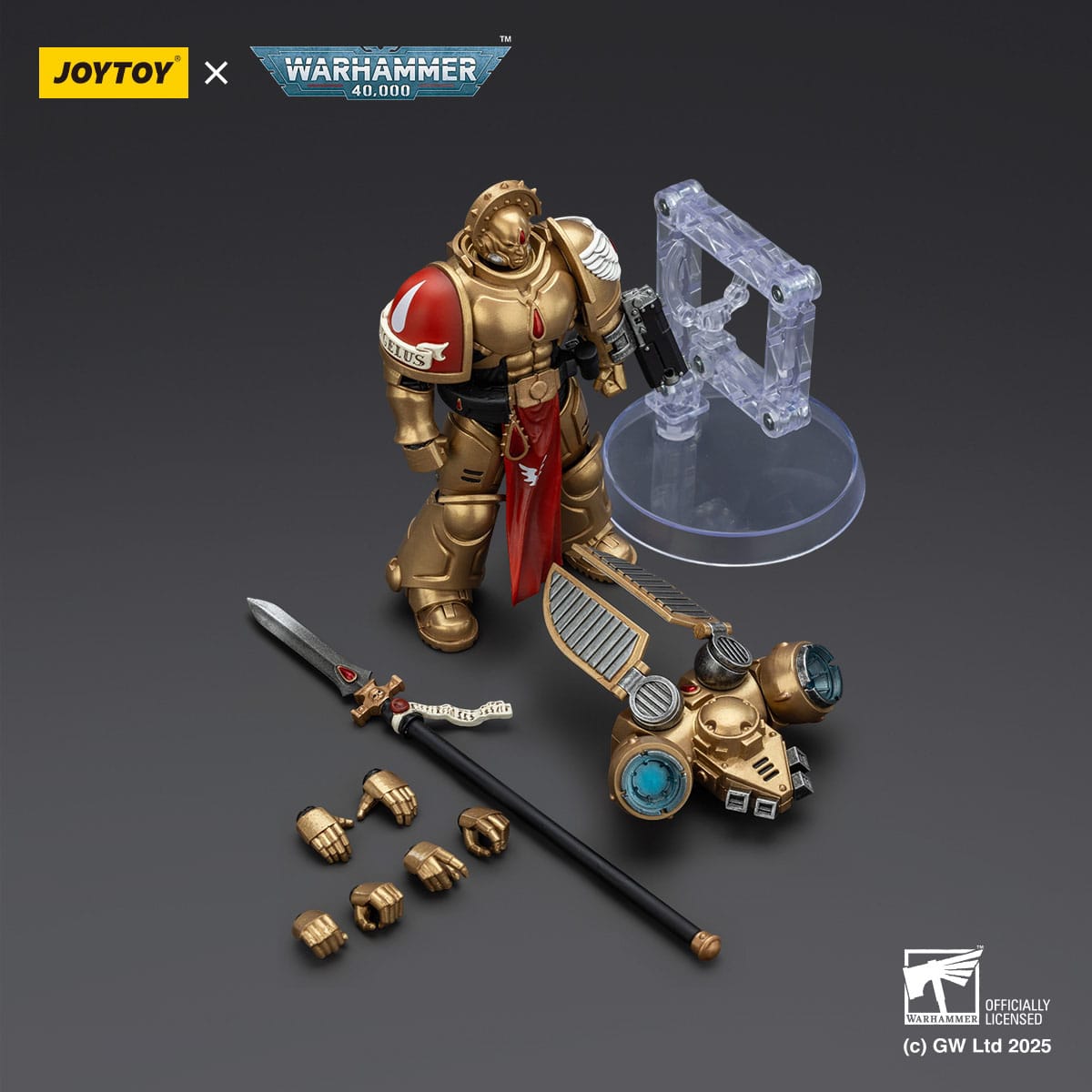 JOYTOY Warhammer 40.000: Combat Patrol Blood Angels Actionfigur Sanguinary Guard 2 with Angelus Boltgun and Encarmine Spear 20 cm