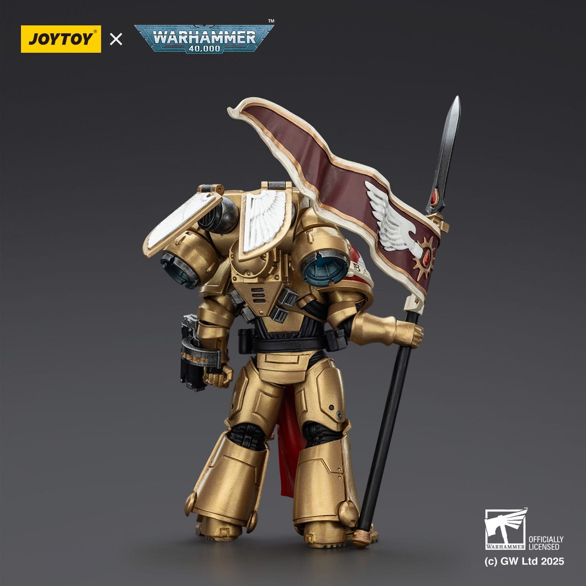 JOYTOY Warhammer 40.000: Combat Patrol Blood Angels Actionfigur Sanguinary Guard 3 with Angelus Boltgun and Encarmine Spear 20 cm