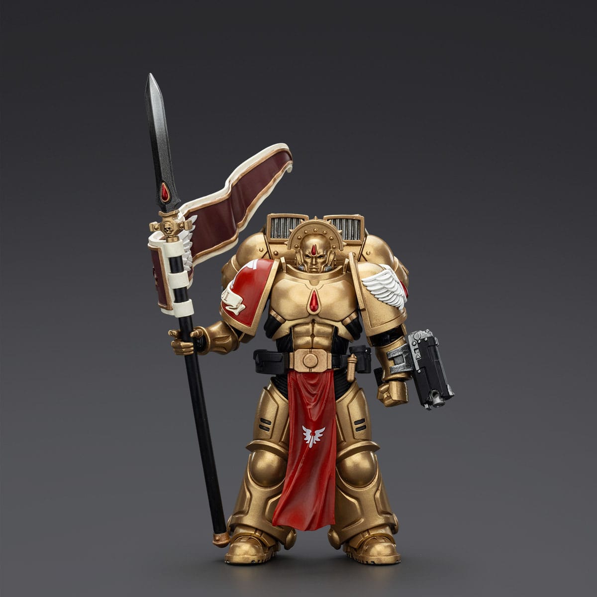 JOYTOY Warhammer 40.000: Combat Patrol Blood Angels Actionfigur Sanguinary Guard 3 with Angelus Boltgun and Encarmine Spear 20 cm
