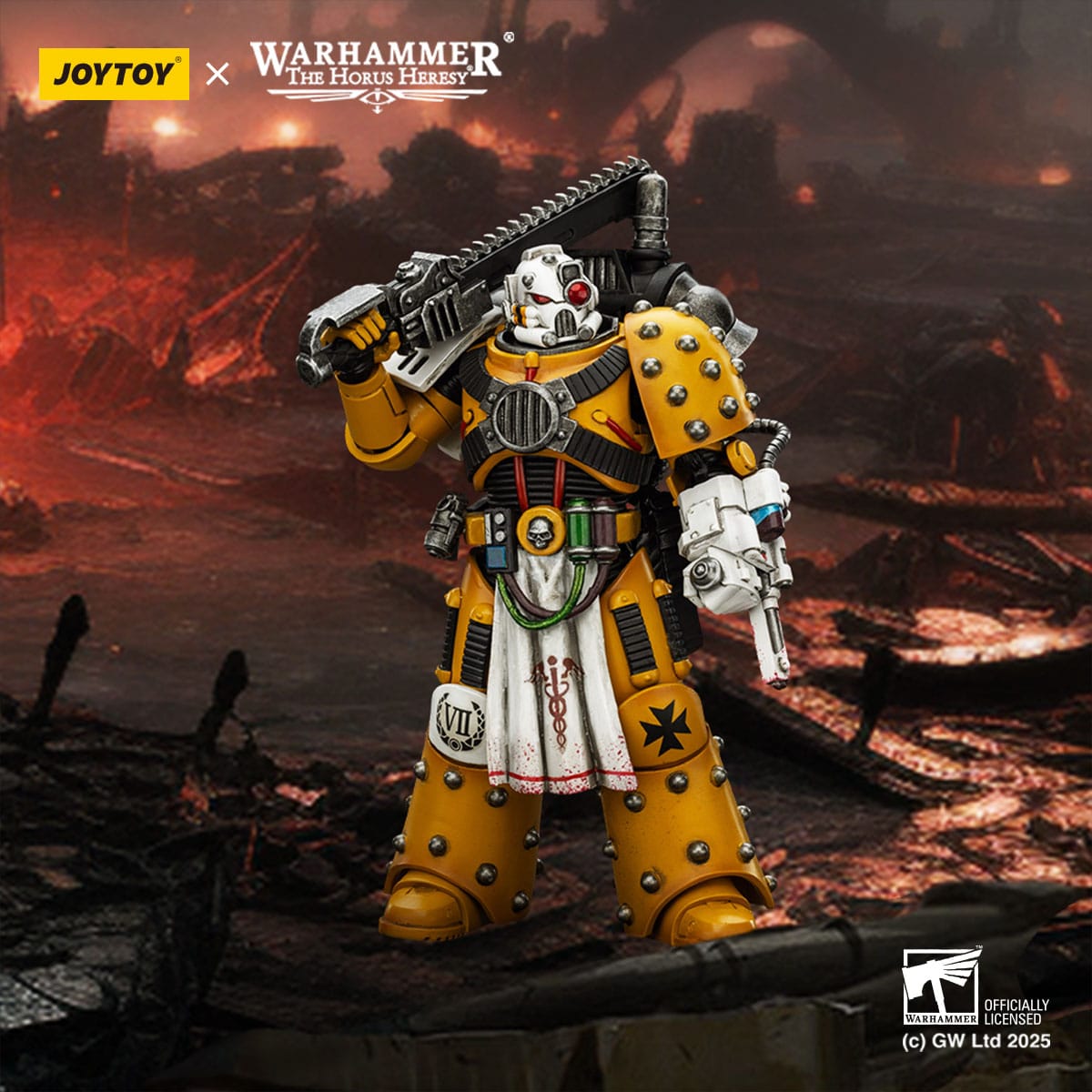 JOYTOY Warhammer 40.000: Actionfigur Imperial Fists Legion Apothecary 12 cm