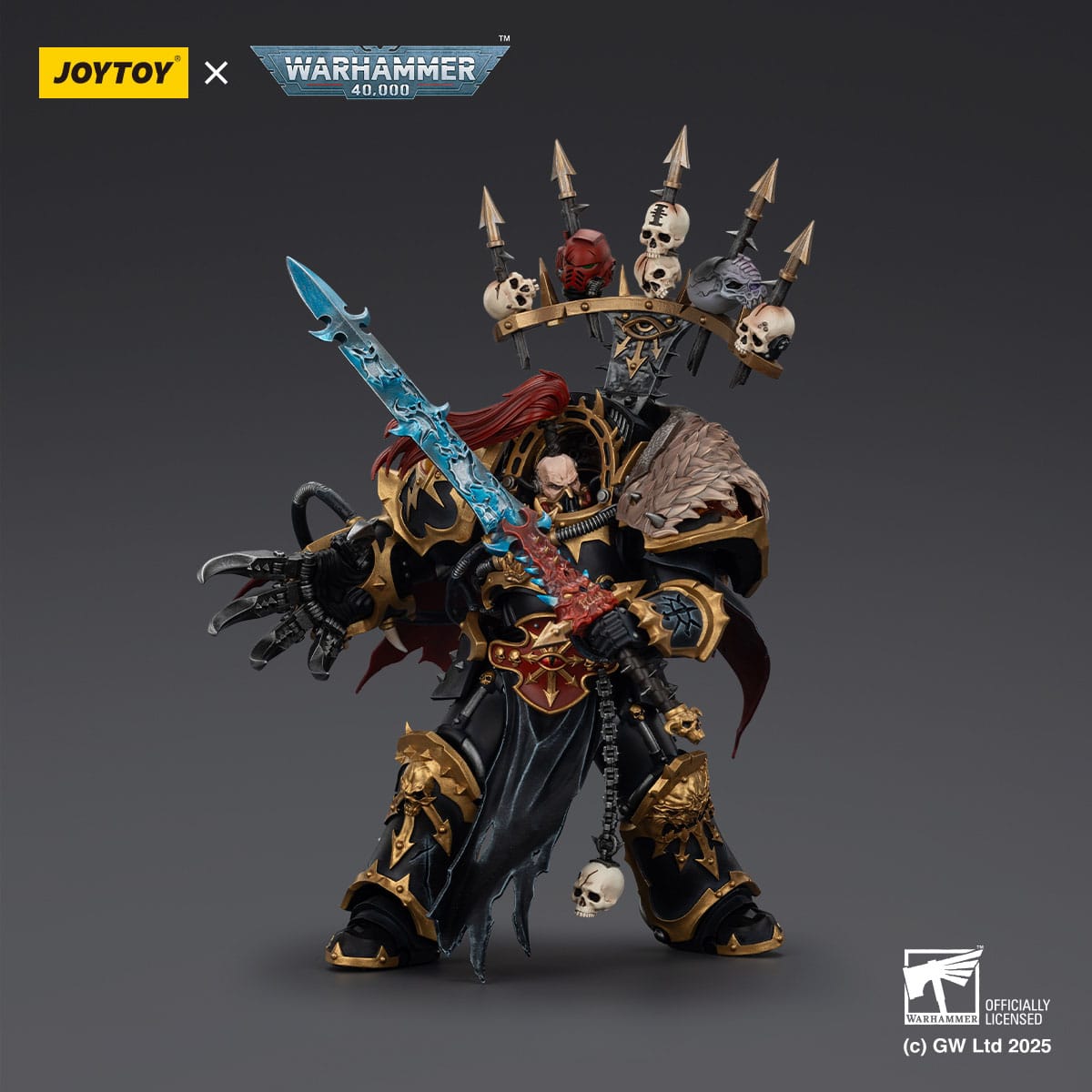 JOYTOY Warhammer 40.000 Actionfigur Black Legion Abaddon the Despoiler with Drach'nyen and the Talo 16 cm