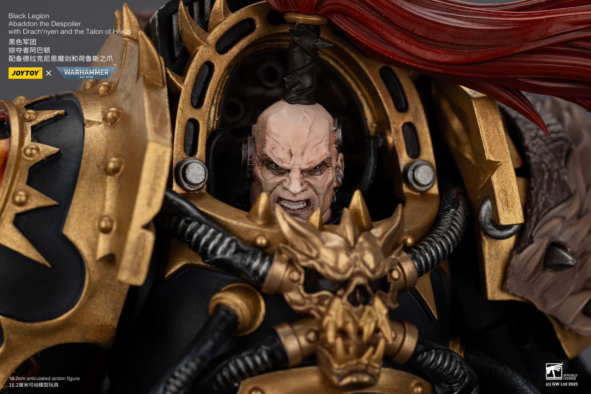 JOYTOY Warhammer 40.000 Actionfigur Black Legion Abaddon the Despoiler with Drach'nyen and the Talo 16 cm