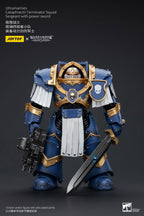 JOYTOY Warhammer The Horus Heresy Actionfigur 1/18 Ultramarines Cataphractii Terminator Squad Sergeant with Power Sword 14 cm