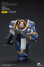 JOYTOY Warhammer The Horus Heresy Actionfigur 1/18 Ultramarines Cataphractii Terminator Squad Sergeant with Power Sword 14 cm