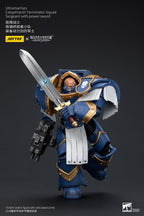 JOYTOY Warhammer The Horus Heresy Actionfigur 1/18 Ultramarines Cataphractii Terminator Squad Sergeant with Power Sword 14 cm