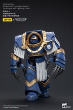 JOYTOY Warhammer The Horus Heresy Actionfigur 1/18 Ultramarines Cataphractii Terminator Squad Terminator with Lightning Claws 14 cm