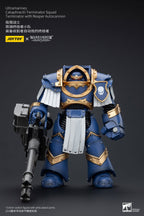 JOYTOY Warhammer The Horus Heresy Actionfigur 1/18 Ultramarines Cataphractii Terminator Squad Terminator with Reaper Autocannon 14 cm