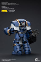 JOYTOY Warhammer The Horus Heresy Actionfigur 1/18 Ultramarines Cataphractii Terminator Squad Terminator with Reaper Autocannon 14 cm