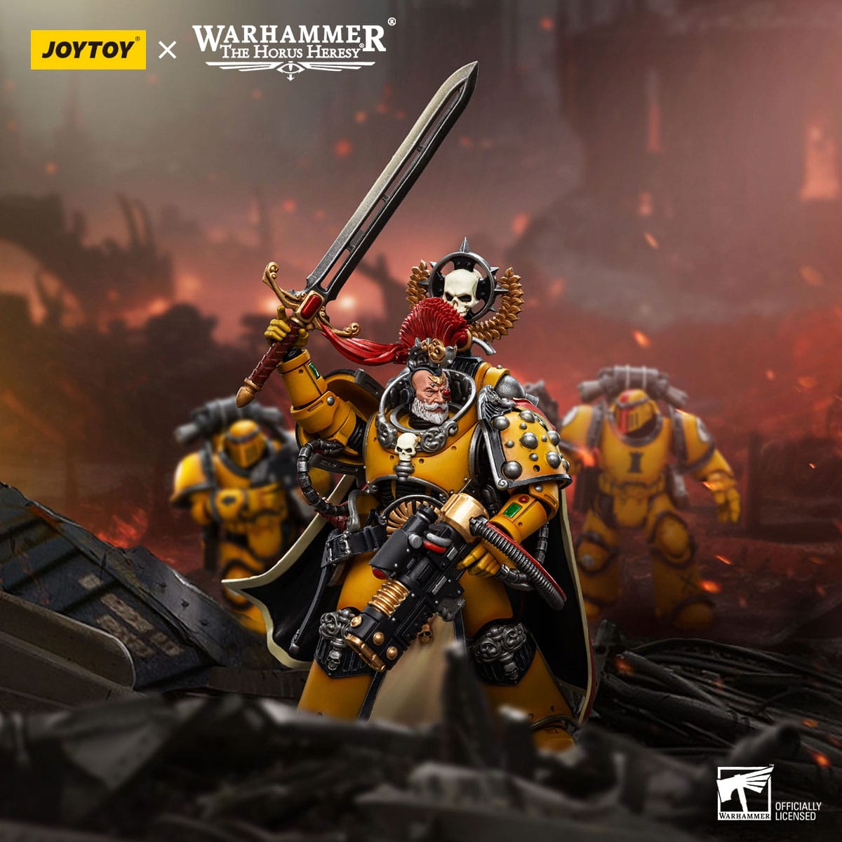 JOYTOY Warhammer The Horus Heresy Actionfigur 1/18 Imperial Fists Legion Praetor with Power Sword 12 cm