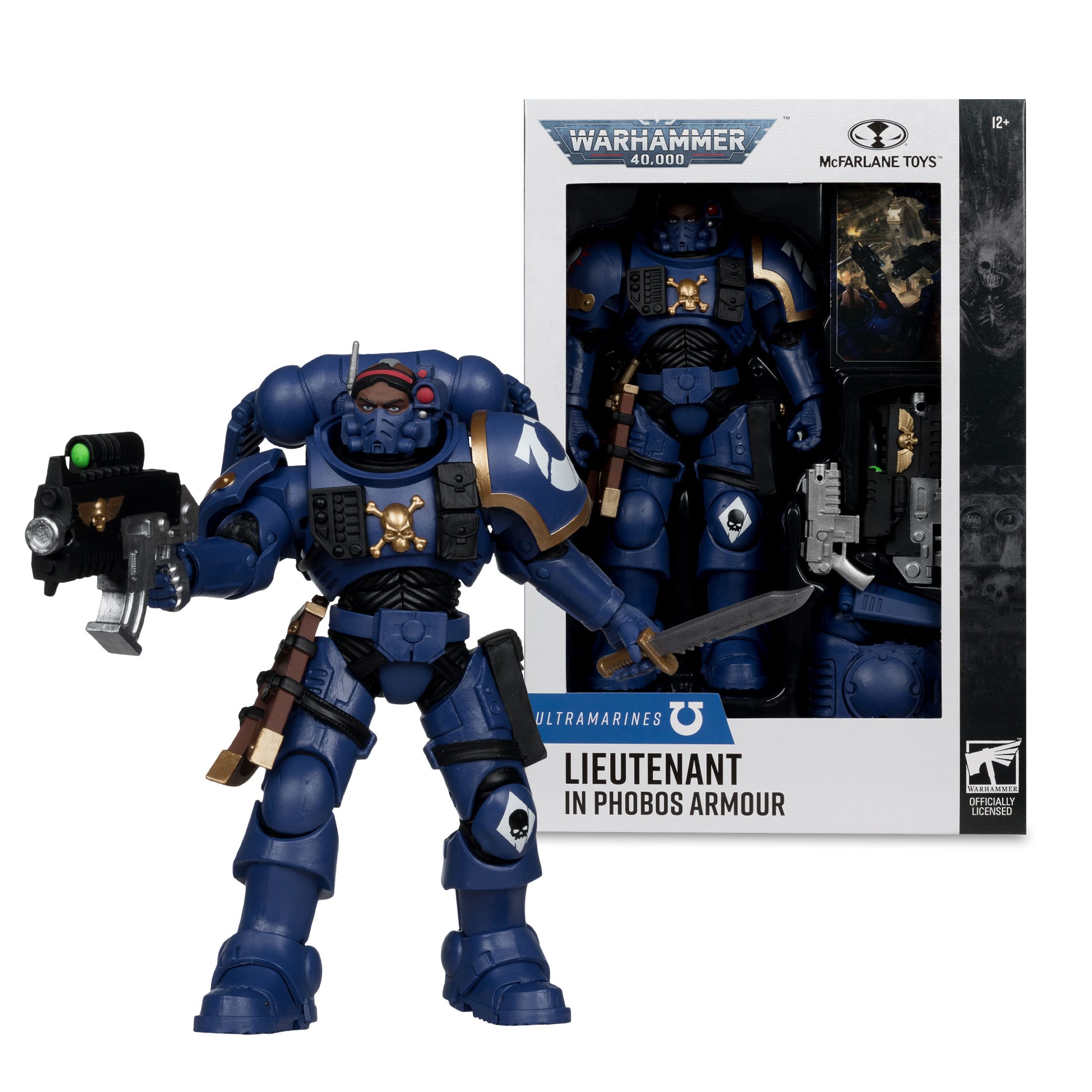 McFarlane Warhammer 40.000 Actionfigur Lieutenant in Phobos Armor (Ultramarines) 18 cm