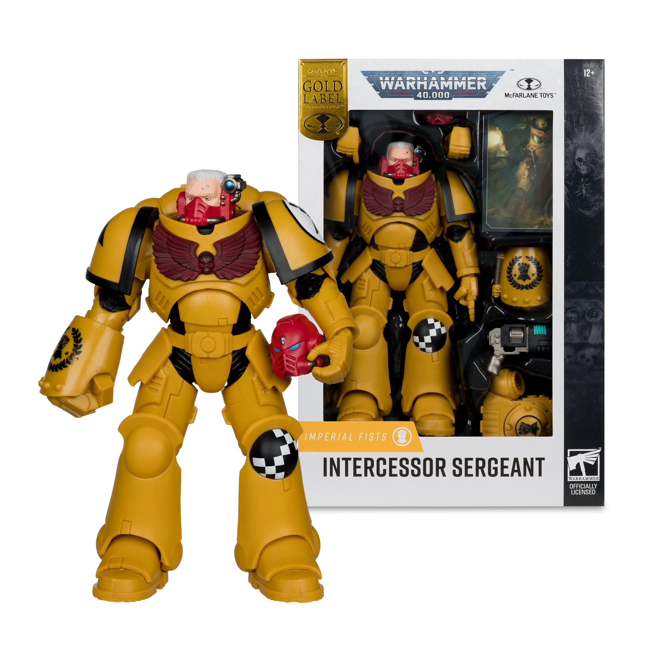 McFarlane Warhammer 40.000 Actionfigur Intercessor Sergeant (Imperial Fist) (Gold Label) 18 cm