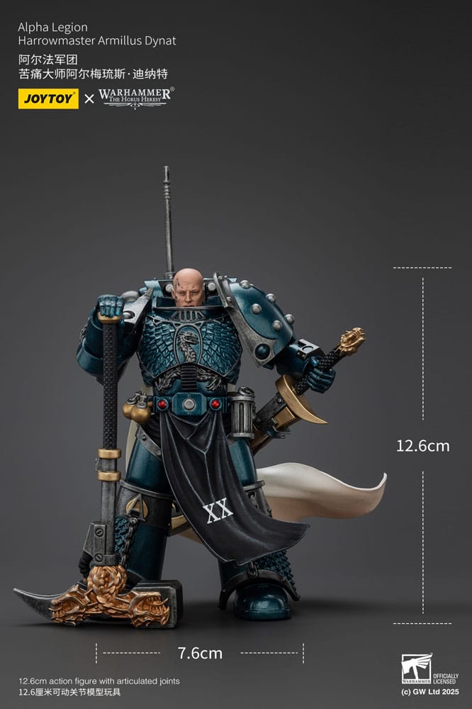 JOYTOY Warhammer The Horus Heresy Actionfigur Alpha Legion Harrowmaster Armillus Dynat 20 cm